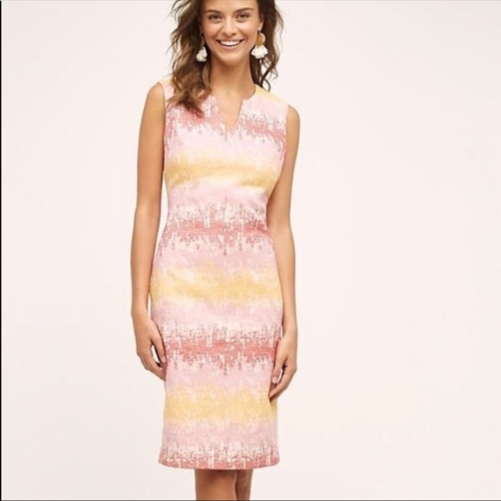 Anthropologie HD in Paris Pastel Sleeveless Dress